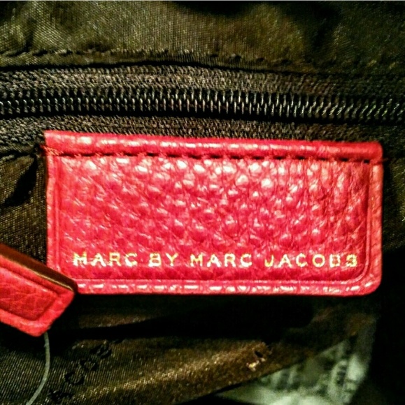 *NWT* MARC JACOBS GORGEOUS RED LEATHER SATCHEL - Picture 5 of 8